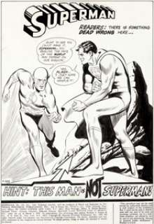 Curt Swan and George Roussos Superman #220 Splash Page 1 Flash Original Art (DC, 1969).... | Heritage
