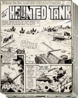  - Dick Ayers and Sam Glanzman G. I. Combat #227 Complete 13-Page Story "I, the Tank" Original Art (DC, 1981)....