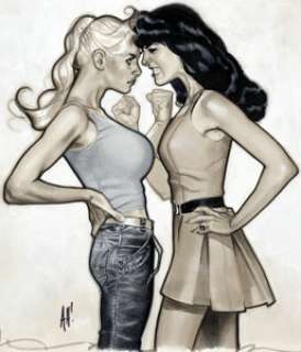  - Adam Hughes Betty & Veronica #1 Cover Original Art and Preliminary Art Group of 3 (Archie Comics, 2016)....
