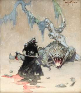 Frank Frazetta Death Dealer IV Study Painting Original Art (1987).... | Heritage