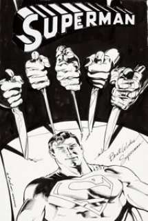  - Stuart Immonen and Jose Marzan Superman vs. The Revenge Squad Cover Original Art (DC, 1999)....