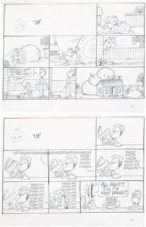 Jim Davis Garfield Sunday Comic Strip Preliminary Original Art Group of 52 (United Feature Syndicate, 1992).... (Total: 52 Original Art) | Heritage