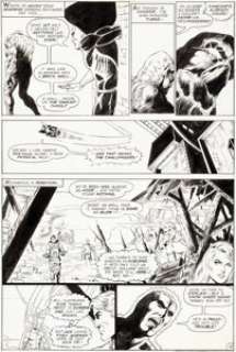 Keith Giffen and John Celardo Challengers of the Unknown #84 Story Page 12 Swamp Thing and Deadman Original Art (D... | Heritage