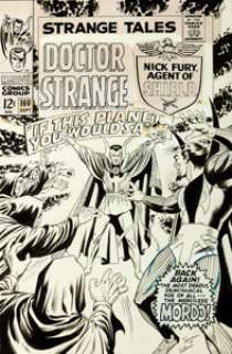  - Marie Severin (attributed) and Dan Adkins Strange Tales #160 Cover Doctor Strange Original Art (Marvel, 1967)....