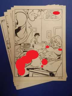 Sandro Angiolini | La Poliziotta n. 39 - Sandro Angiolini - 5x Tavole Originali "Violenza al posto di polizia" - Page volante - Exemplaire unique - (1983) | Catawiki