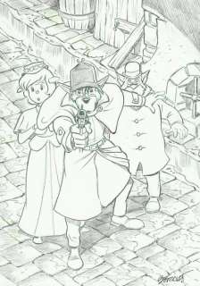 Bernat, Serrat | Bernat, Serrat - Original drawing + preliminary drawing - Sherlock Holmes : You are arrested! | Catawiki