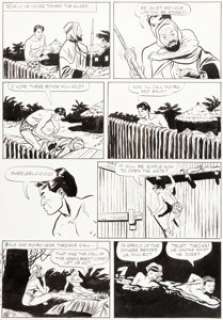 Jesse Marsh Four Color #161 Tarzan and the Fires of Tohr Story Page 7 Original Art (Dell, 1947). From the -