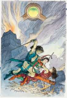 Michael Kaluta Magic the Gathering: Wayfarer #1 Cover Original Art (Acclaim/Armada, 1995). From master -