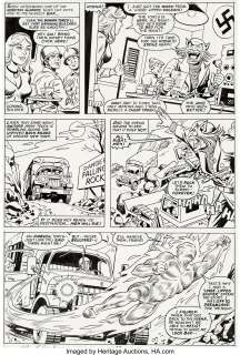 Alex Schomburg The Invaders Annual #1 Story Page 10 Original Art (Marvel, 1977)....