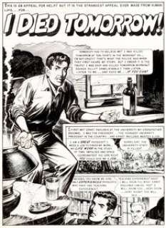 Jack Kamen Weird Fantasy  #15 (#3) Story Page 1 Original Art (EC, 1950). The near-splash title page for the -