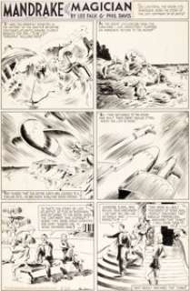 Phil Davis Mandrake Sunday Comic Strip Original Art dated 6-26-38 (King Features Syndicate, 1938). Mandrake -
