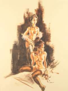 Dany | Ambiance Sepia Illustration Originale (2018). Dany Ambiance Sepia Illustration Original Art (2018). | Heritage