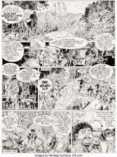 Jean Giraud Blueberry La Longue Marche Tome 19 Planche 27 (Editions Fleurus, 1980).... | Heritage