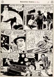 Paul Reinman Sensation Comics #83 Story Page 5 Original Art (DC,1948). Reinman‘s rock-solid, painterly -
