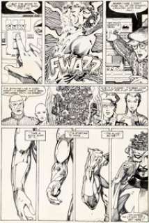 Barry Windsor-Smith - Machine Man (Limited Series) #1 Story Page 12 Original Art (Marvel, 1984).