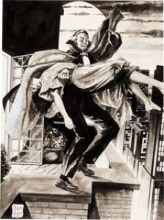 Vicente Alcazar - Dracula Lives #13 Pin-up Illustration Original Art (Marvel, 1978).