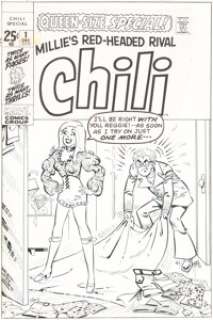 Stan Goldberg - Chili Annual #1 Cover Original Art (Marvel, 1971)....