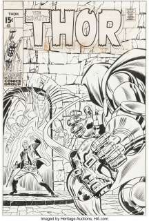 Buscema, John - John Buscema and Joe Sinnott Thor #182 Cover Doctor Doom Original Art (Marvel, 1970)....