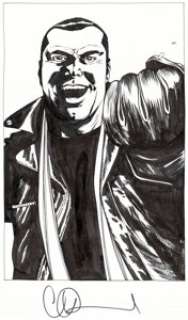 Adlard, Charlie - Charlie Adlard The Walking Dead #108 Splash Page 1 Negan Original Art (Image, 2013)....