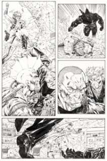 Lee, Jim - Jim Lee and Richard Bennett Savage Dragon #13 Story Page 8 Original Art (Image, 1994)....