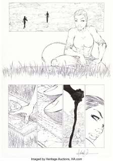 Turner, Michael - Michael Turner and Jonathan Sibal Tomb Raider: The Series #25 Story Page 5 Original Art ( Image, 2002)....