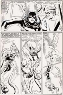 Sekowsky, Mike | Mike Sekowsky and Sid Greene Justice League of America #60 Story Page 18 Batgirl Original Art (DC, 1968).... | Heritage