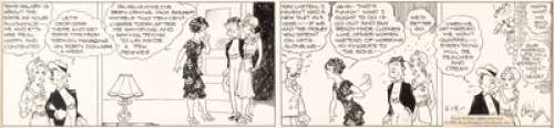 Young, Chic - Chic Young Blondie Daily Comic Strip Original Art dated 6-19-31 (King Features Syndicate, 1931)....