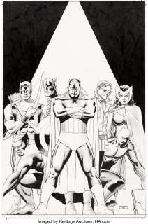 Cassaday, John - John Cassaday Avengers #19 Variant Cover Original Art (Marvel, 2013)....