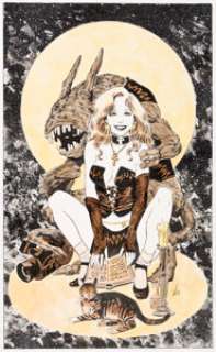 Vosburg, Mike - Mike Vosburg - Linda Lovecraft Illustration Original Art (undated). ...