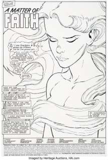 Bogdanove, Jon | Jon Bogdanove and Terry Austin Fantastic Four vs. X-Men #4 Splash Page 1 Original Art (Marvel, 1987).... | Heritage