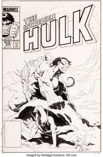 Mignola, Mike | Mike Mignola Incredible Hulk #309 Cover Original Art (Marvel, 1985).... | Heritage