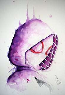 Pablo Such | Pablo Such - Original Watercolor - Ghost-Spider - (2023) | Catawiki