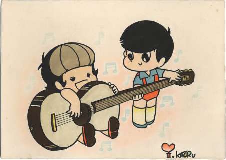 Kaoru Imai hand-drawn Hand-Drawn Color Illustration "Fu-chan" | Mandarake (Big Web)