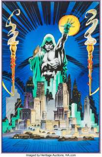 Plunkett, Sandy | Sandy Plunkett Spectre #3 Cover Original Art and Color Guide (DC, 1993). ... | Heritage