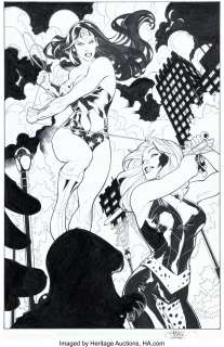 Dodson, Terry - Terry Dodson and Rachel Dodson Wonder Woman #1 Splash Page 16 Original Art (DC, 2006)....