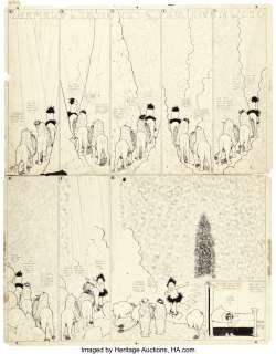 McCay, Winsor - Winsor McCay Little Nemo In Slumberland and Pilgrim‘s Progress Comic Strips Original Art dated 10-27-1...