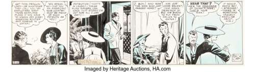 Caniff, Milton | Milton Caniff Terry and the Pirates Daily Comic Strip Original Art dated 9-10-36 (Chicago Tribune-N.Y. News Syndic... | Heritage