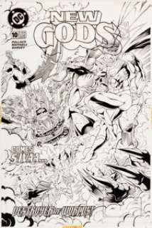 Raffaele, Stefano - Stefano Raffaele New Gods #10 Cover Original Art (DC, 1996)....