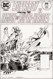 Grell, Mike - Mike Grell Superboy #210 Cover Original Art (DC, 1975)....
