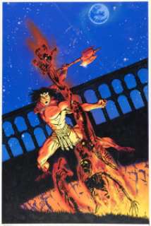 Golden, Michael - Michael Golden Kull the Conqueror V3#5 Cover Original Art (Marvel, 1984)....