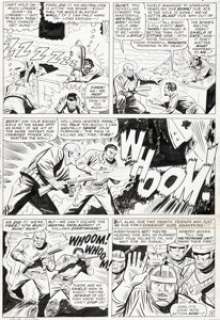 Kirby, Jack - Jack Kirby, Howard Purcell, and Mike Esposito Strange Tales #143 Story Page 9 Nick Fury Original Art (Marvel, 1966...