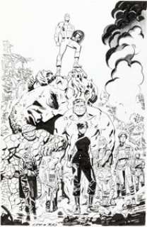 Samnee, Chris - Chris Samnee Captain America #700 Cover Original Art (Marvel, 2018)....