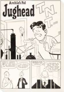 Schwartz, Samm | Samm Schwartz Archie #106 Complete 6-Page Story "T.N.T. Hee" Original Art (Archie, 1959).... (Total: 6 Original Art) | Heritage