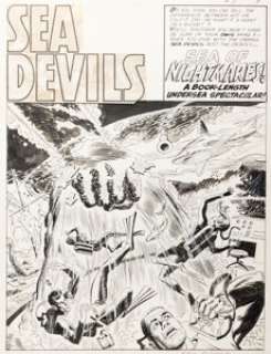 Novick, Irv - Irv Novick Sea Devils #11 Splash Page 1 Original Art (DC, 1963)....