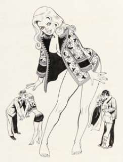 Sparling, Jack | Jack Sparling Sexy Female Pin-up Illustration Original Art (undated). ... | Heritage