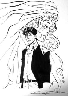 Candita, Giuseppe | Candita, Giuseppe - illustrazione originale "Tributo a Dylan Dog e Lillie" - (2023) | Catawiki