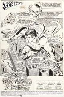 Novick, Irv | Irv Novick and Dave Hunt Superman #407 Title Splash Page 1 Original Art (DC, 1985). ... | Heritage