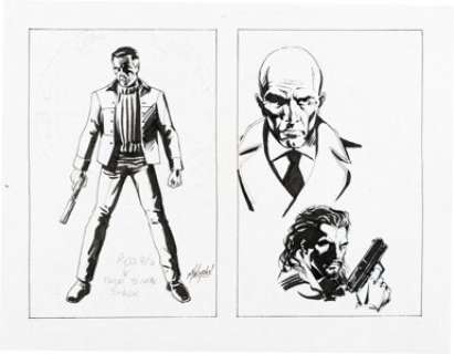 Matt Haley | XIII Group of 3 Original Video Game Concept Art Pages (Ubisoft, 2003). | Heritage