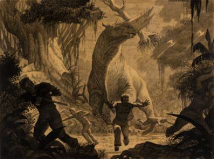 Creation/King Kong (RKO, 1933) Willis O‘Brien and Byron Crabbe Dinosaur Concept Sketch.