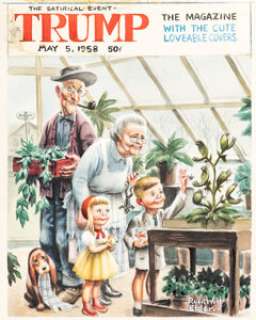 Bill (Will) Elder | Trump #3 Unused Cover Painting Preliminary Original Art (Playboy, 1957-58). | Heritage